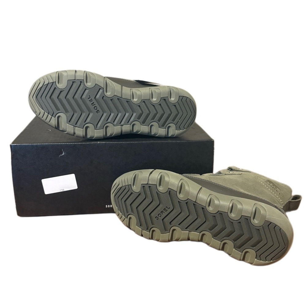 Sorel Ankle Boots in Olive and Gray - Picture 9 of 10